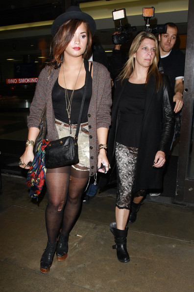 Demi Lovato at LAX